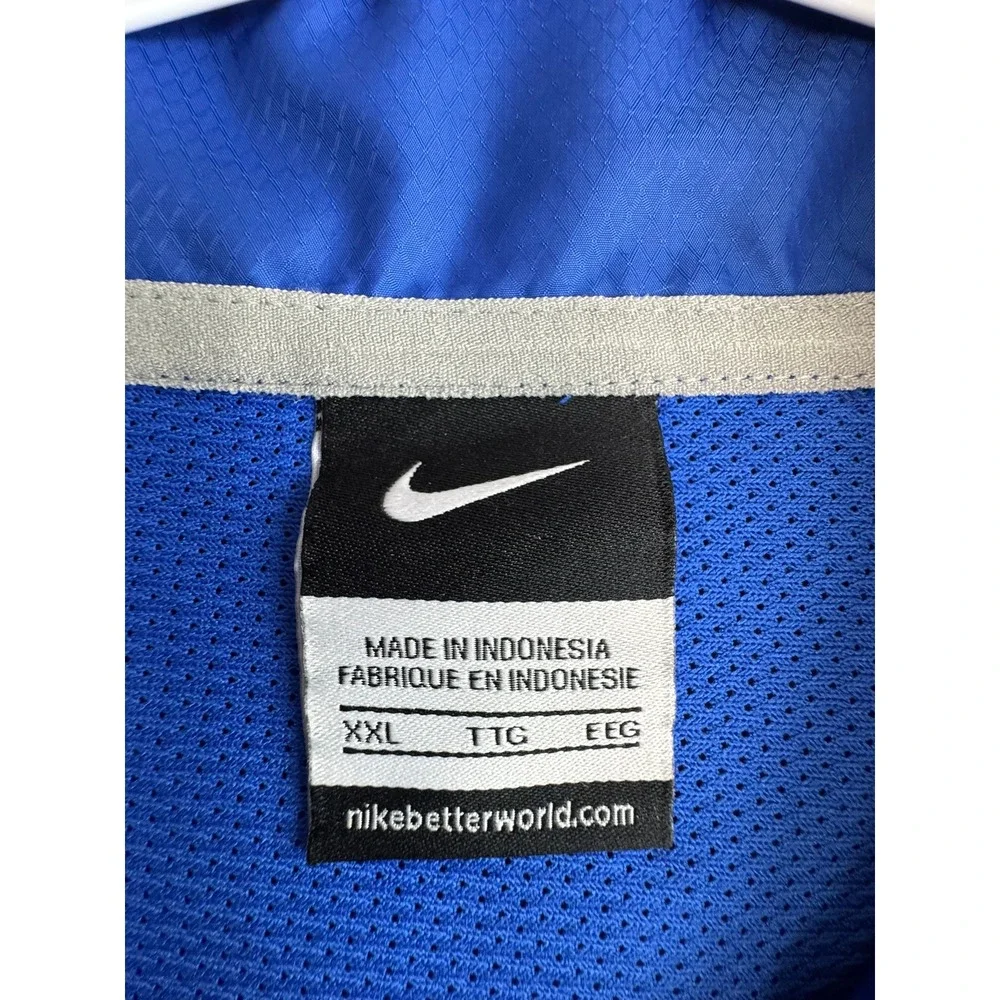 Nike Tampa Bay Lightning Mens XXL Half Zip Windbreaker Blue NHL Pullover Jacket‎